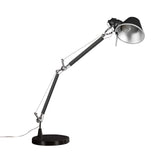 Modern Adjustable Aluminum Swing Arm Desk Lamp with Conical Shade for Task Lighting and Home Office