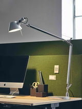 Modern Adjustable Aluminum Swing Arm Desk Lamp with Conical Shade for Task Lighting and Home Office