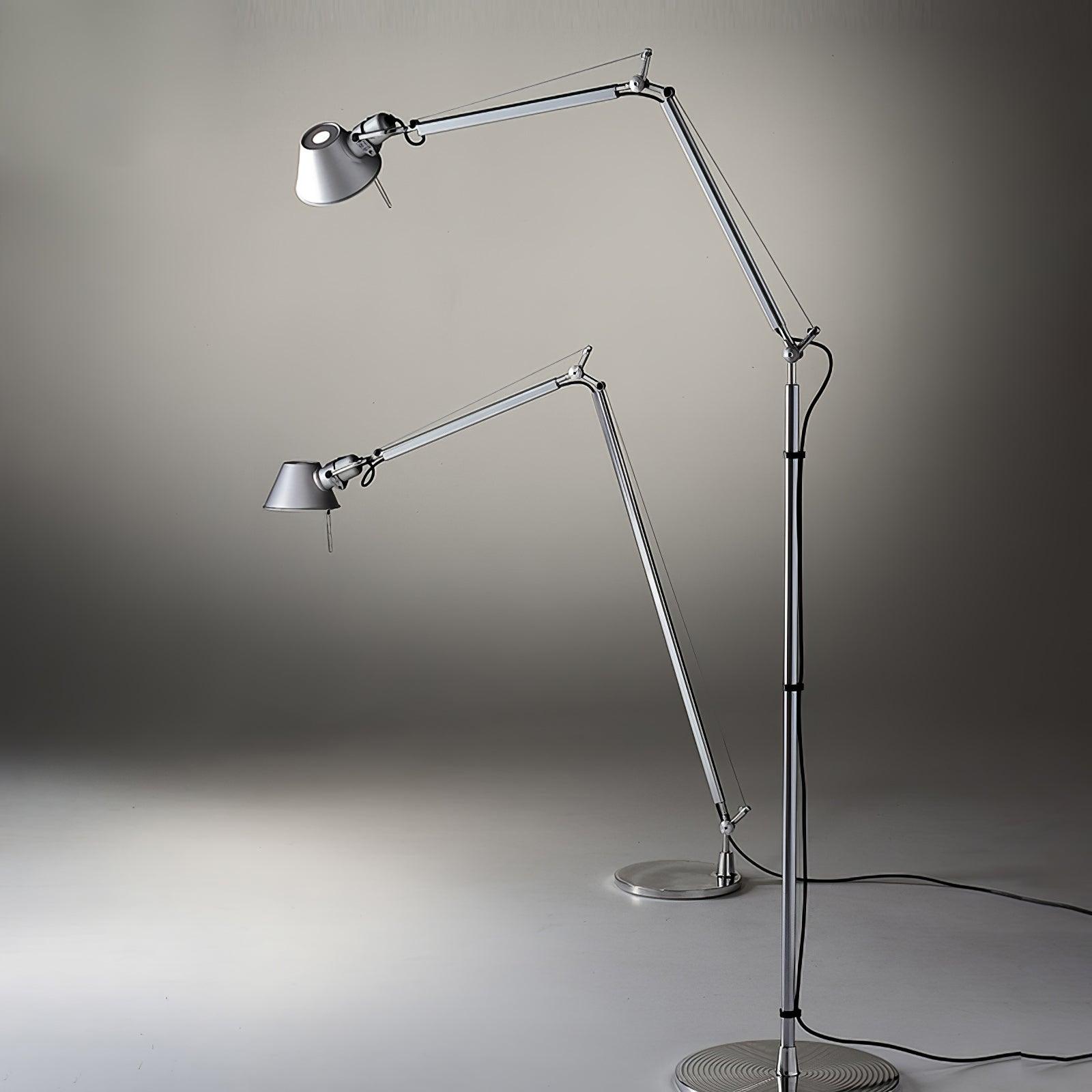 Modern Adjustable Aluminum Swing Arm Desk Lamp with Conical Shade for Task Lighting and Home Office