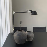 Modern Adjustable Aluminum Swing Arm Desk Lamp with Conical Shade for Task Lighting and Home Office