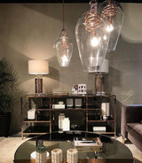 Elegant Parker Gold Side Table Lamp with White Fabric Shade for Modern Home Lighting