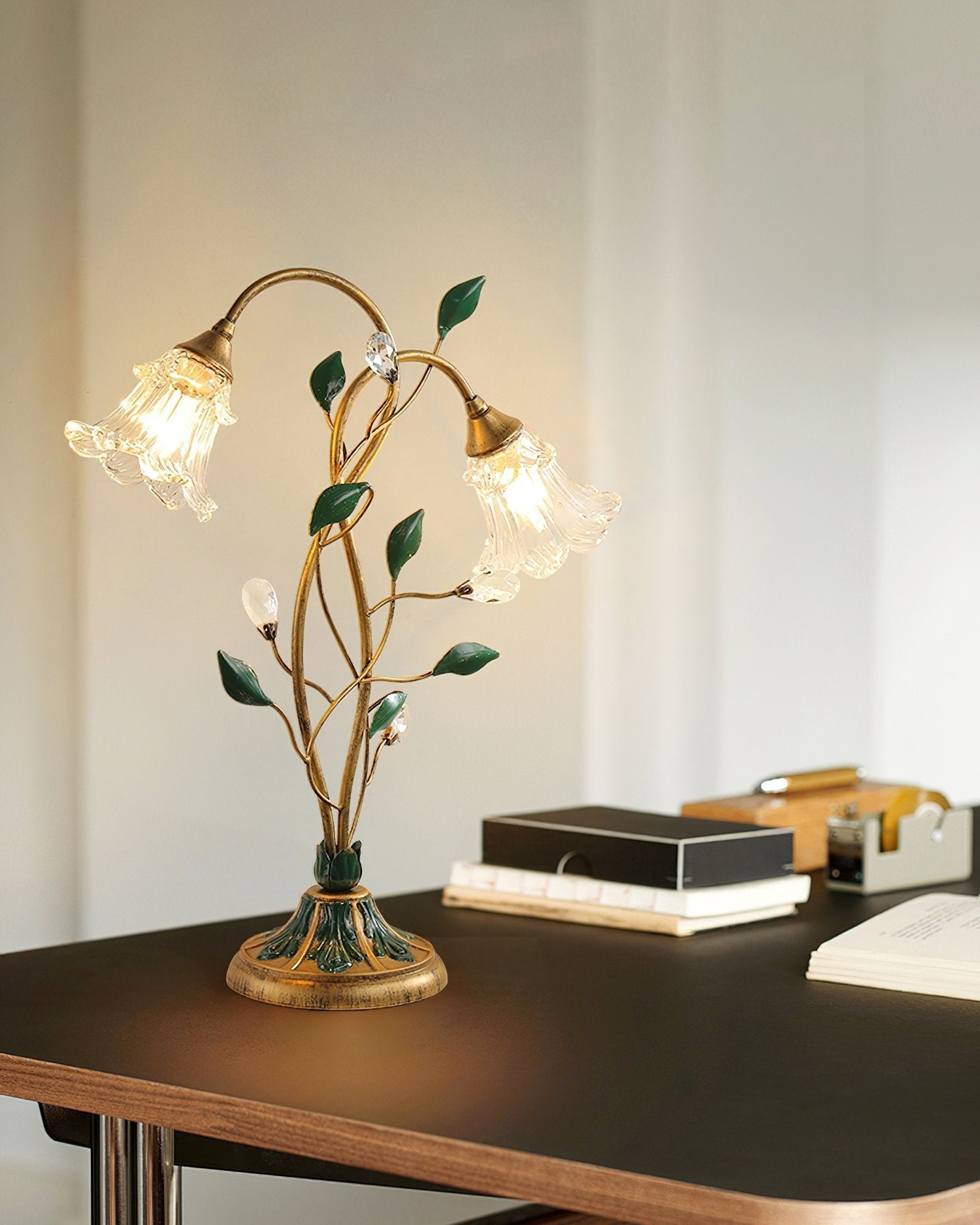 vintage-pastoral-floral-table-lamp-with-glass-flower-shades-and-crystal-accents