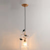 floral-glass-pendant-light-with-crystal-accents-and-pastoral-flower-design