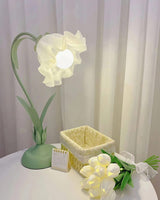 vintage-pastoral-rose-art-deco-table-lamp-with-green-base-and-white-shade