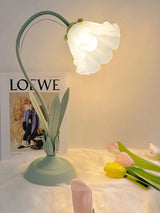 vintage-pastoral-rose-art-deco-table-lamp-with-green-base-and-white-shade