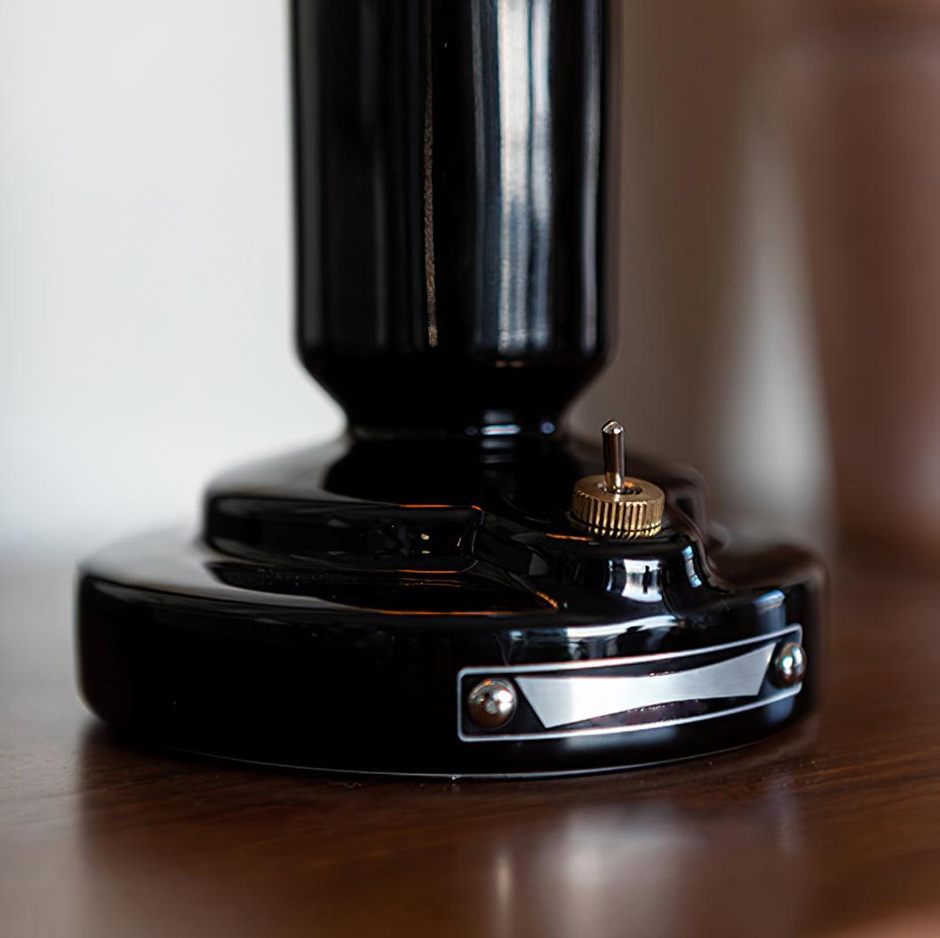 Portable Pastry Ceramic Table Lamp with Integrated LED and Rechargeable Battery