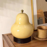 Vintage Inspired Pear Shaped Portable LED Table Lamp with Touch Dimming