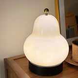 Vintage Inspired Pear Shaped Portable LED Table Lamp with Touch Dimming