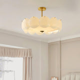 Modern Gold Pembridge Flush Mount Ceiling Light with Oversized Smooth Glass Disks