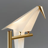 Modern Origami Bird LED Table Lamp Creative Paper Crane Nightstand Light