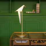 Modern Origami Bird LED Table Lamp Creative Paper Crane Nightstand Light