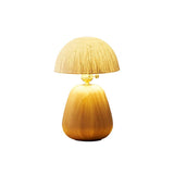 Minimalist Rice Paper Table Lamp Solid Wood Organic Design for Bedroom and Office Desk