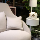 Animal Shaped Glass Table Lamp Modern Owl Rabbit Penguin Gold Bedside Nightstand Light