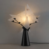 Modern Alabaster Accent Table Lamp Sculptural Natural Stone LED Desk Light