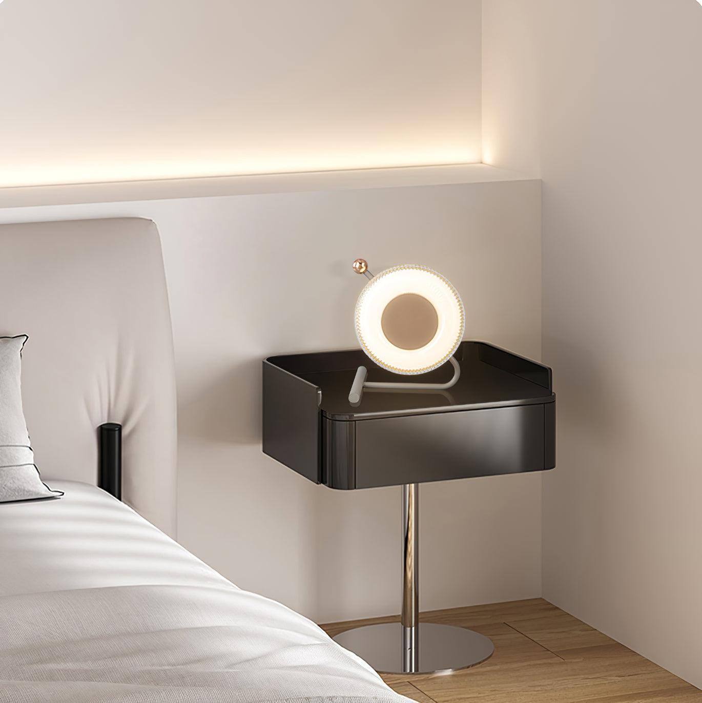 Modern Portable LED Table Lamp with Rechargeable Battery and Adjustable Task Lighting
