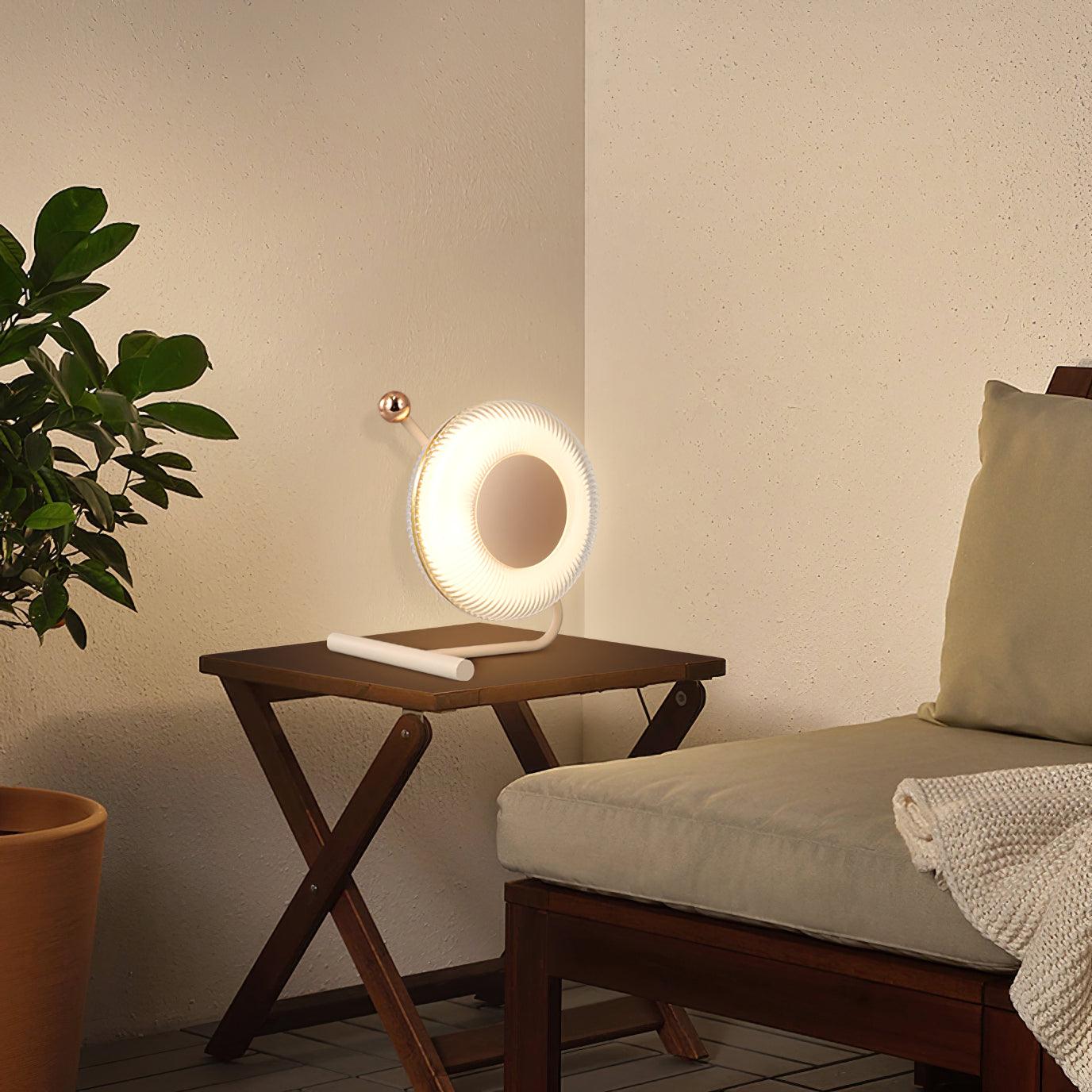 Modern Portable LED Table Lamp with Rechargeable Battery and Adjustable Task Lighting