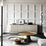 Modern Planetary Globe Standing Floor Lamp with White Blown Glass Shades and Brass Accents