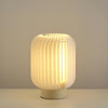 Modern Pleated Fabric Shade Table Lamp with Integrated LED for Bedside and Living Room