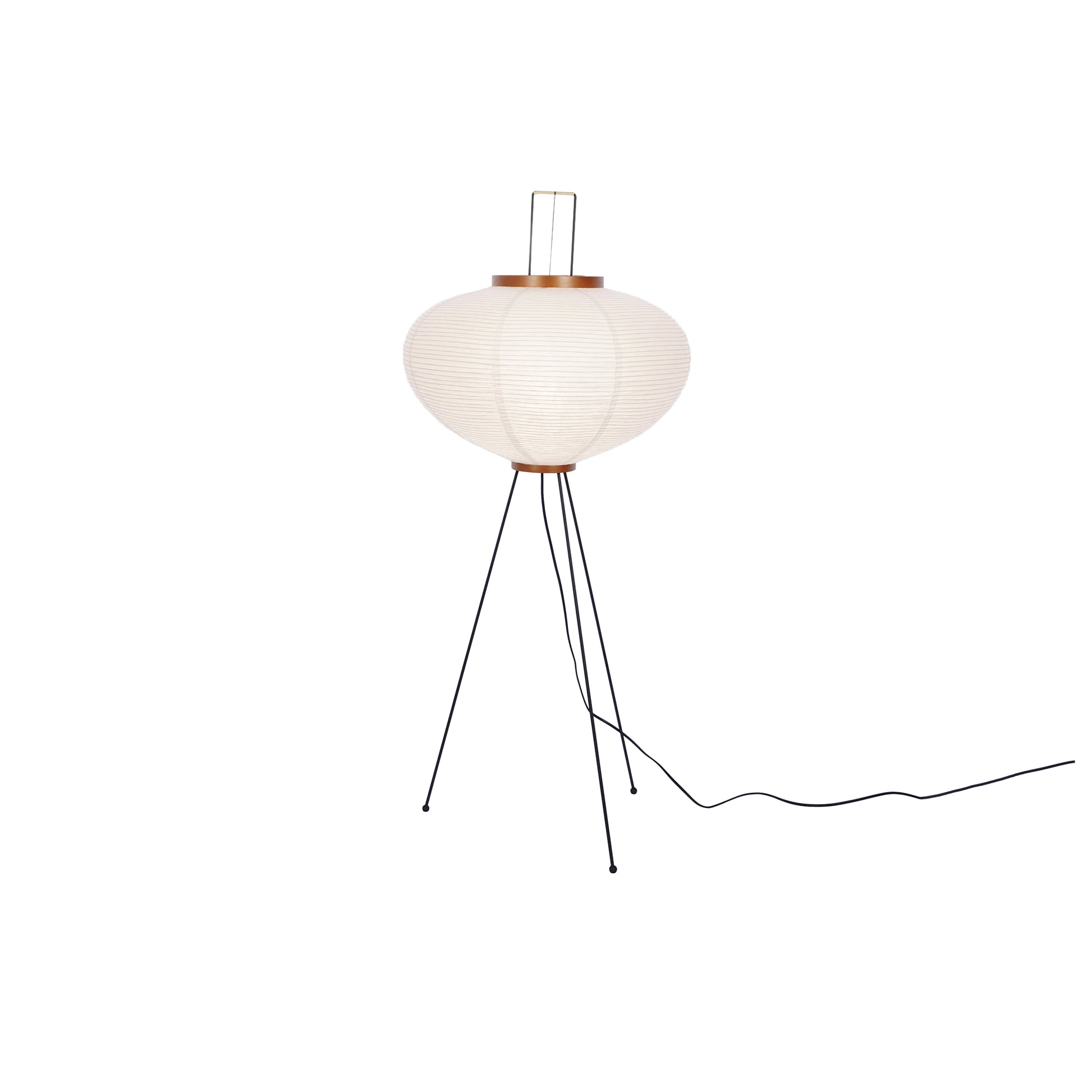 Japanese Rice Paper Floor Lamp Sculptural Mulberry Paper Standing Lantern Lighting