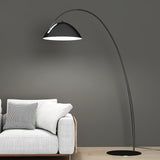 Modern Scandinavian Verse Arc Floor Lamp with Adjustable Swivel Shade for Living Room