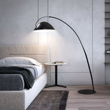 Modern Scandinavian Verse Arc Floor Lamp with Adjustable Swivel Shade for Living Room