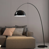 Modern Scandinavian Verse Arc Floor Lamp with Adjustable Swivel Shade for Living Room