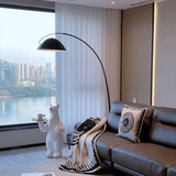 Modern Scandinavian Verse Arc Floor Lamp with Adjustable Swivel Shade for Living Room