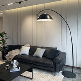 Modern Scandinavian Verse Arc Floor Lamp with Adjustable Swivel Shade for Living Room
