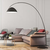 Modern Scandinavian Verse Arc Floor Lamp with Adjustable Swivel Shade for Living Room