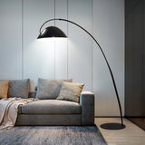 Modern Scandinavian Verse Arc Floor Lamp with Adjustable Swivel Shade for Living Room