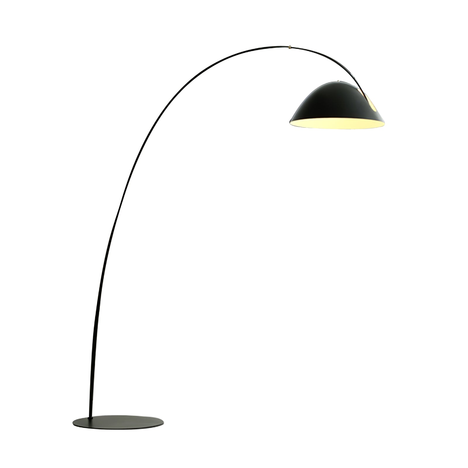 Modern Scandinavian Verse Arc Floor Lamp with Adjustable Swivel Shade for Living Room
