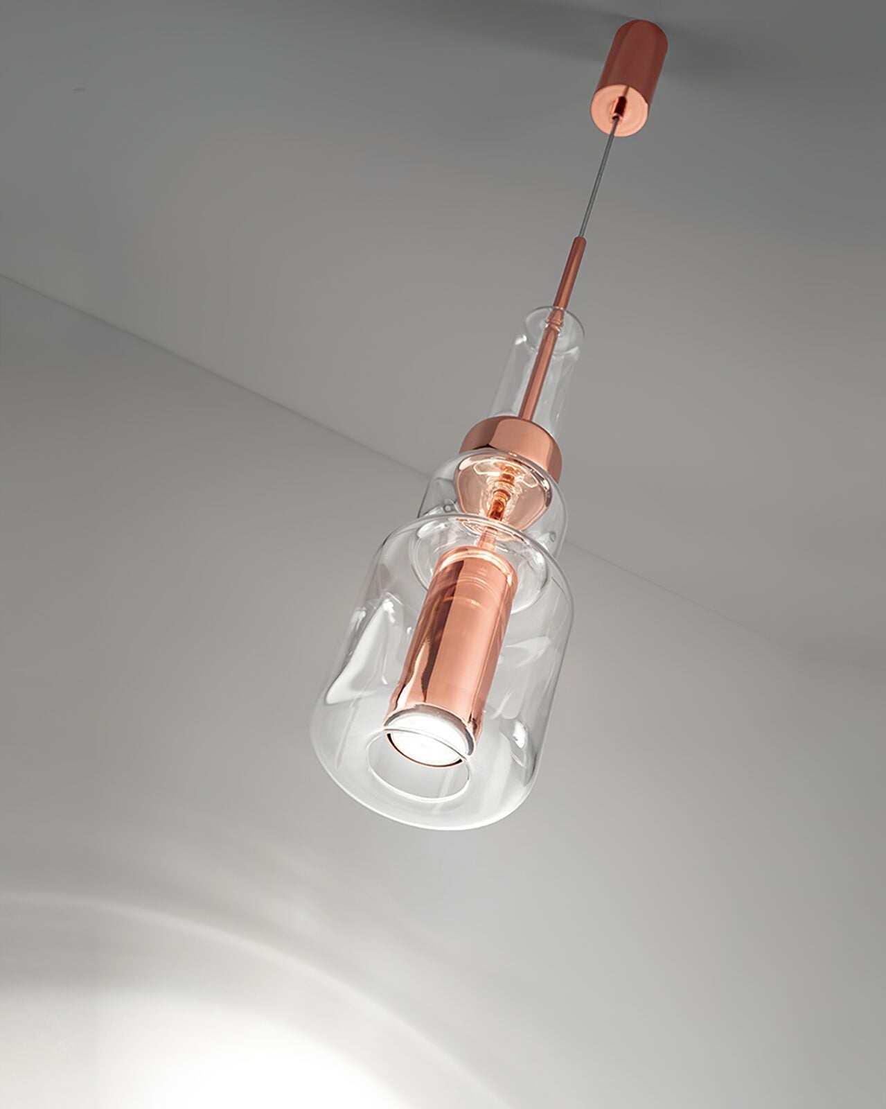 modern-polyrhythm-pendant-light-with-aluminum-and-hand-blown-glass-shade