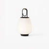 Portable Rechargeable LED Lantern Table Lamp Glass Shade Nordic Style Bedside Light