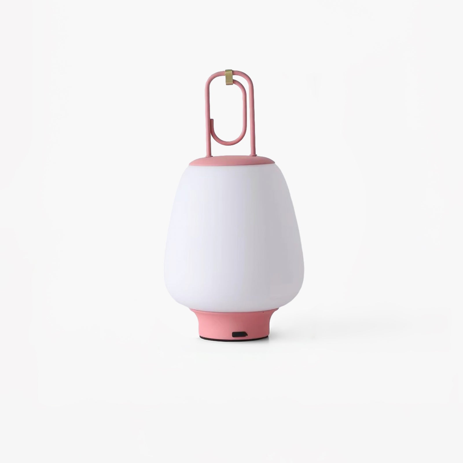 Portable Rechargeable LED Lantern Table Lamp Glass Shade Nordic Style Bedside Light