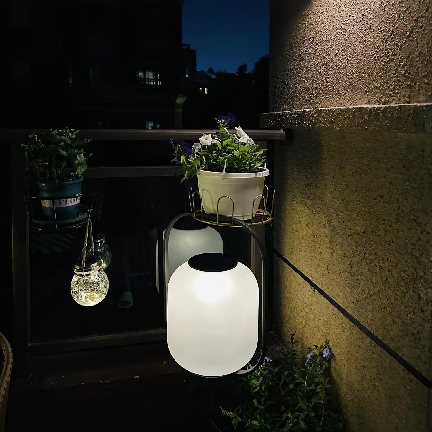 Modern Rechargeable Portable Outdoor Lantern Table Lamp for Garden and Patio
