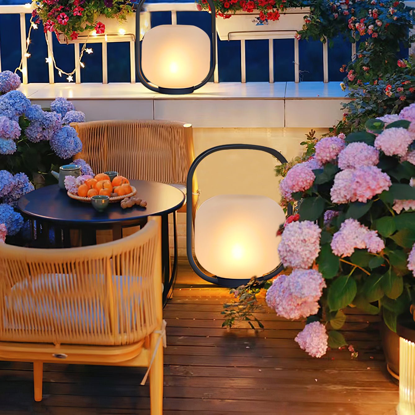 Modern Rechargeable Portable Outdoor Lantern Table Lamp for Garden and Patio