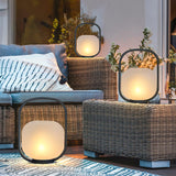 Modern Rechargeable Portable Outdoor Lantern Table Lamp for Garden and Patio