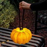 Rechargeable Portable Pumpkin Table Lamp LED Battery Operated Resin Desk Light