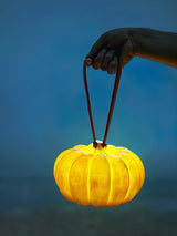 Rechargeable Portable Pumpkin Table Lamp LED Battery Operated Resin Desk Light