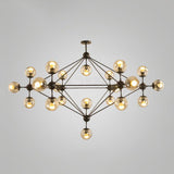 modern-black-geometric-chandelier-with-cognac-glass-globes-for-mid-century-living-spaces