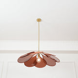 Modern Fabric Floral Petal Pendant Light for Elegant Living Room and Bedroom Lighting