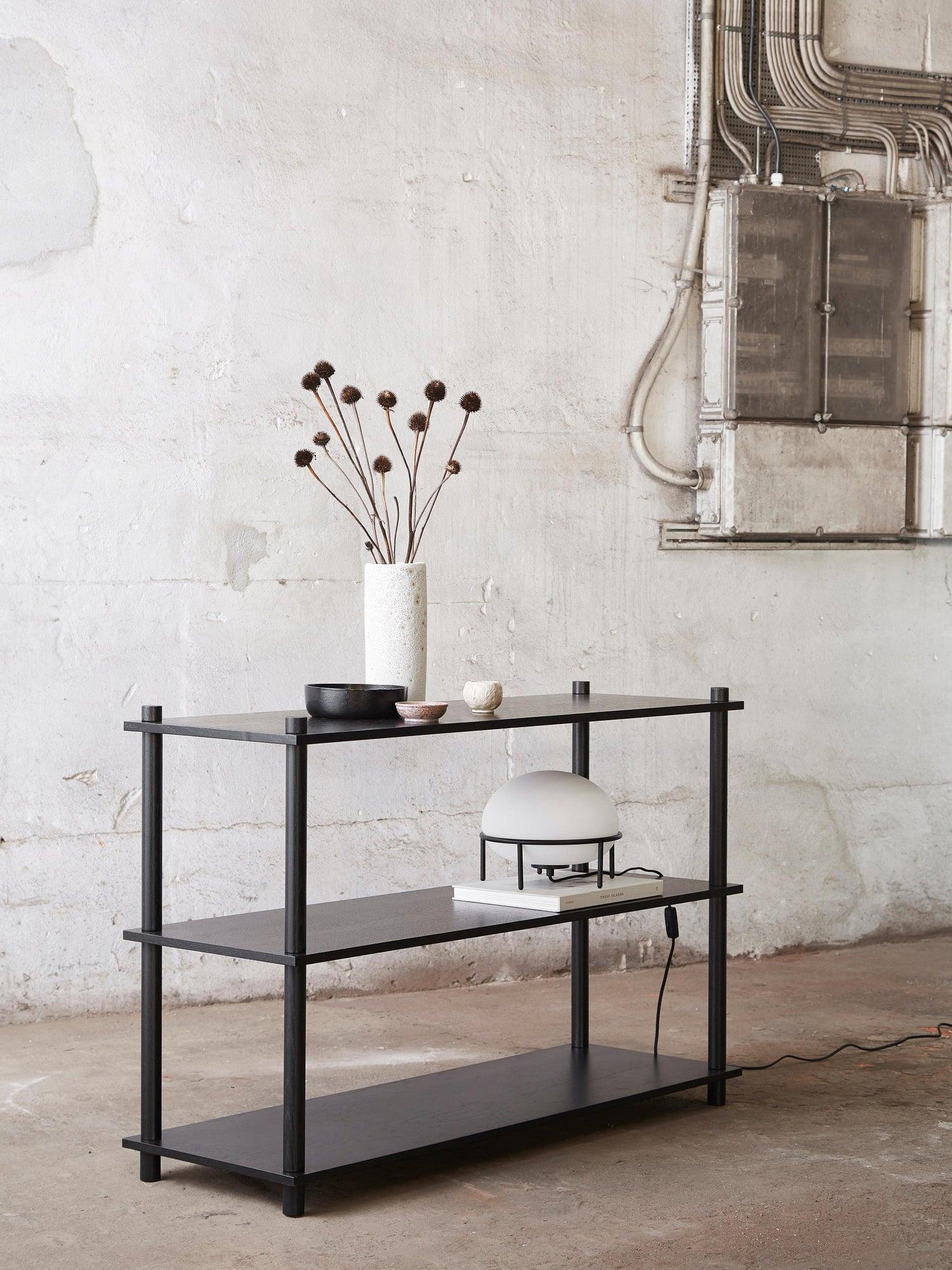 Modern Opal Glass Pump Table Lamp with Steel Frame for Office and Home Decor