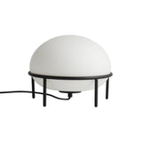 Modern Opal Glass Pump Table Lamp with Steel Frame for Office and Home Decor
