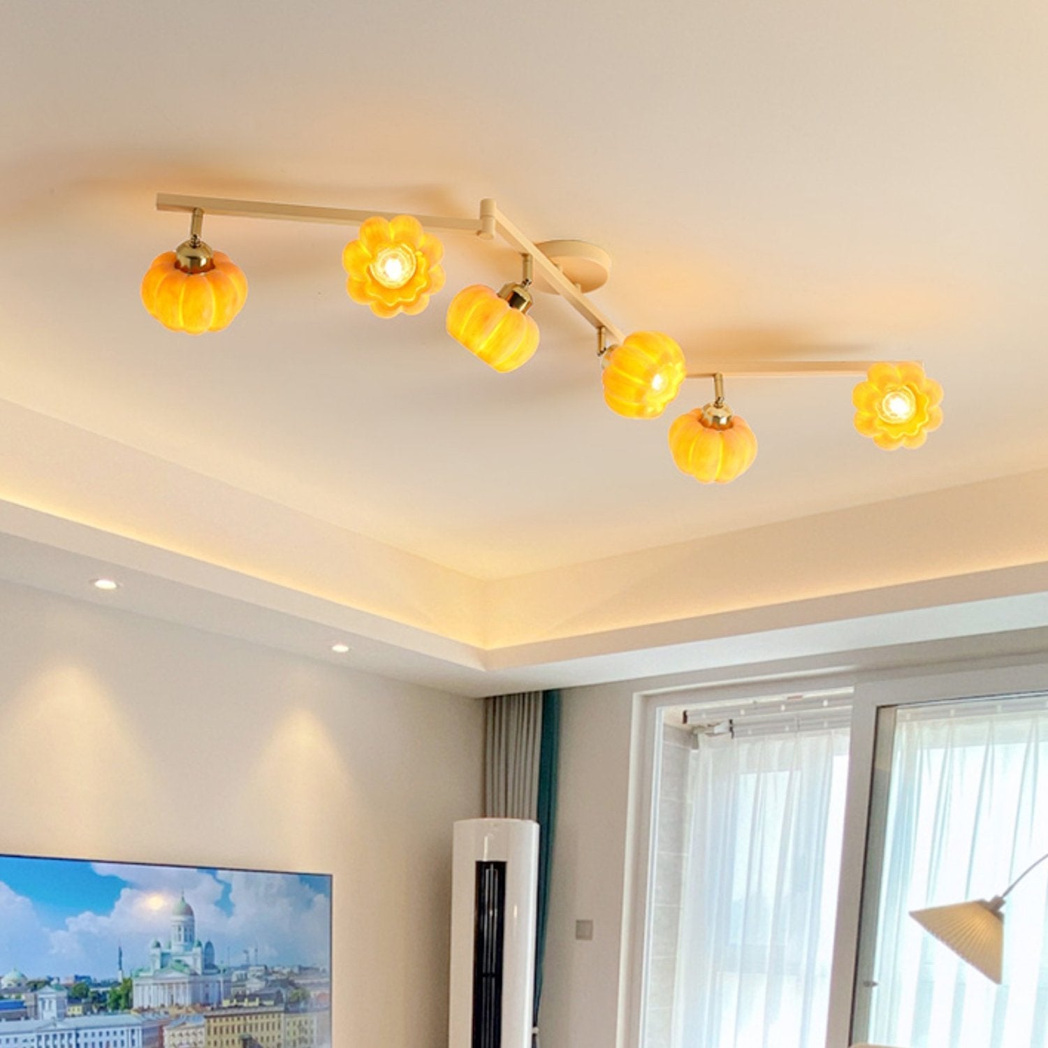 modern-pumpkin-resin-multi-head-ceiling-light-fixture-for-dining-and-living-rooms