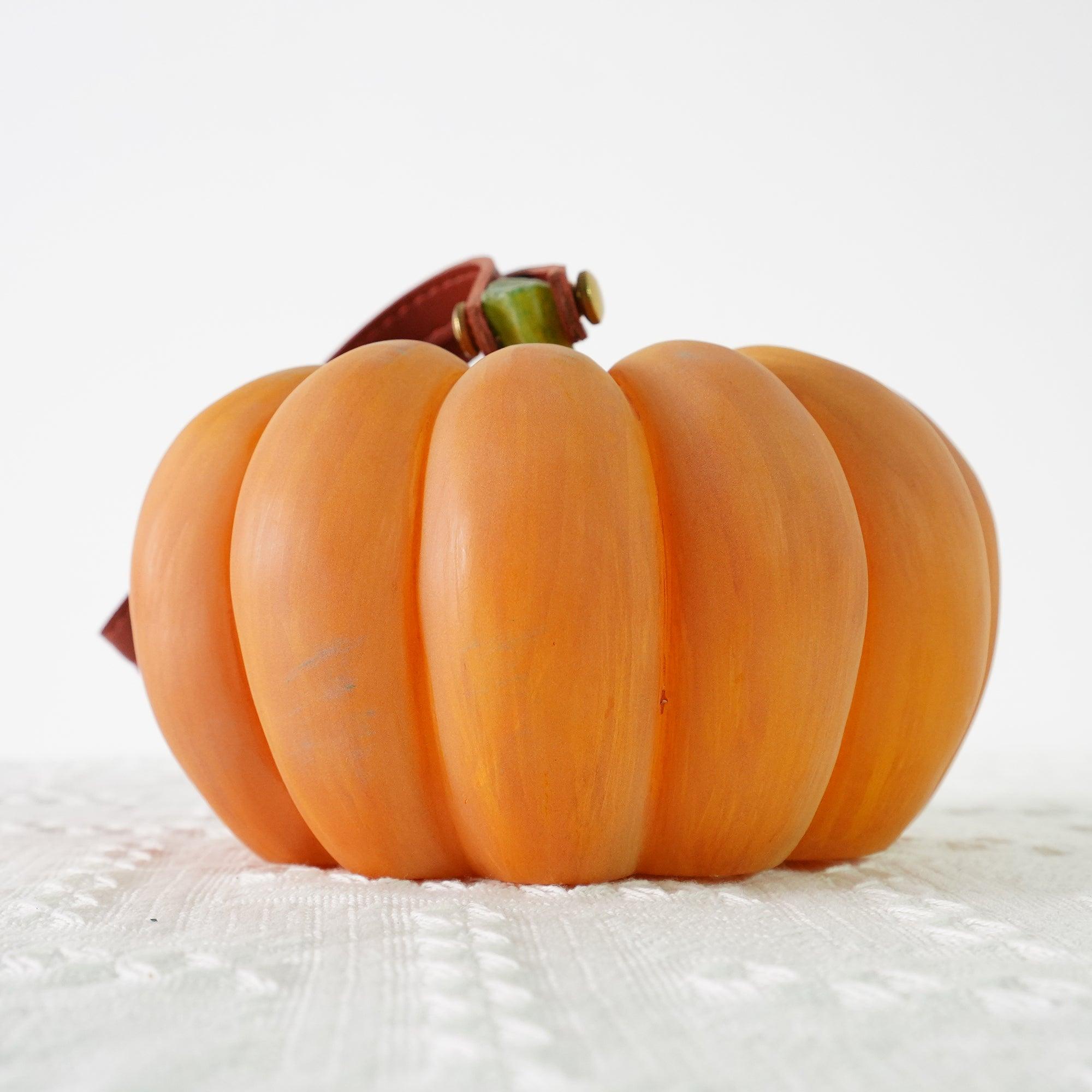 Rechargeable Portable Pumpkin Table Lamp LED Battery Operated Resin Desk Light