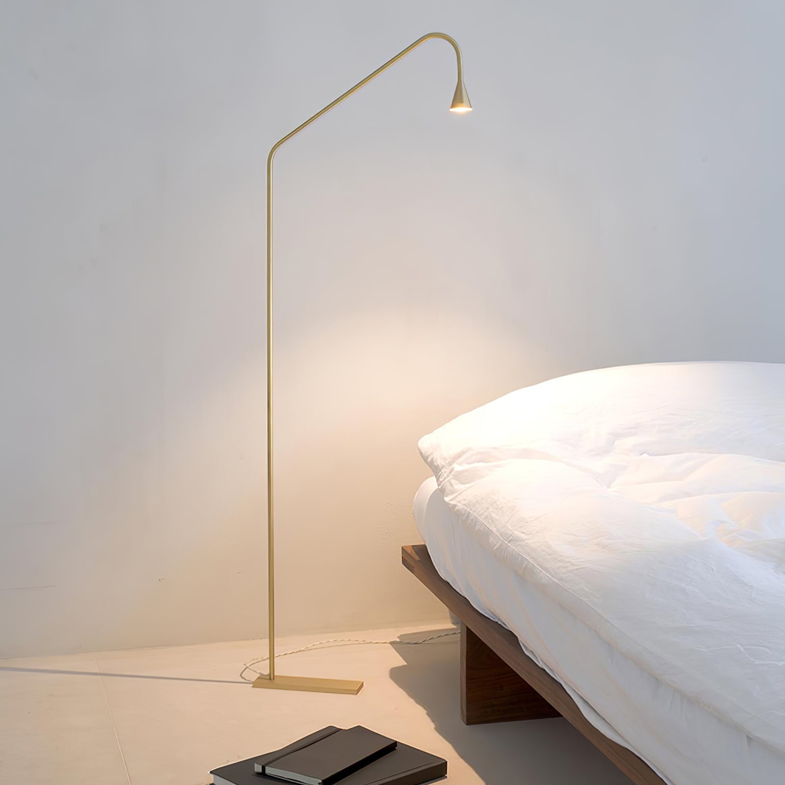 Modern Geometric Architectural Metal Standing Floor Lamp for Contemporary Living Spaces
