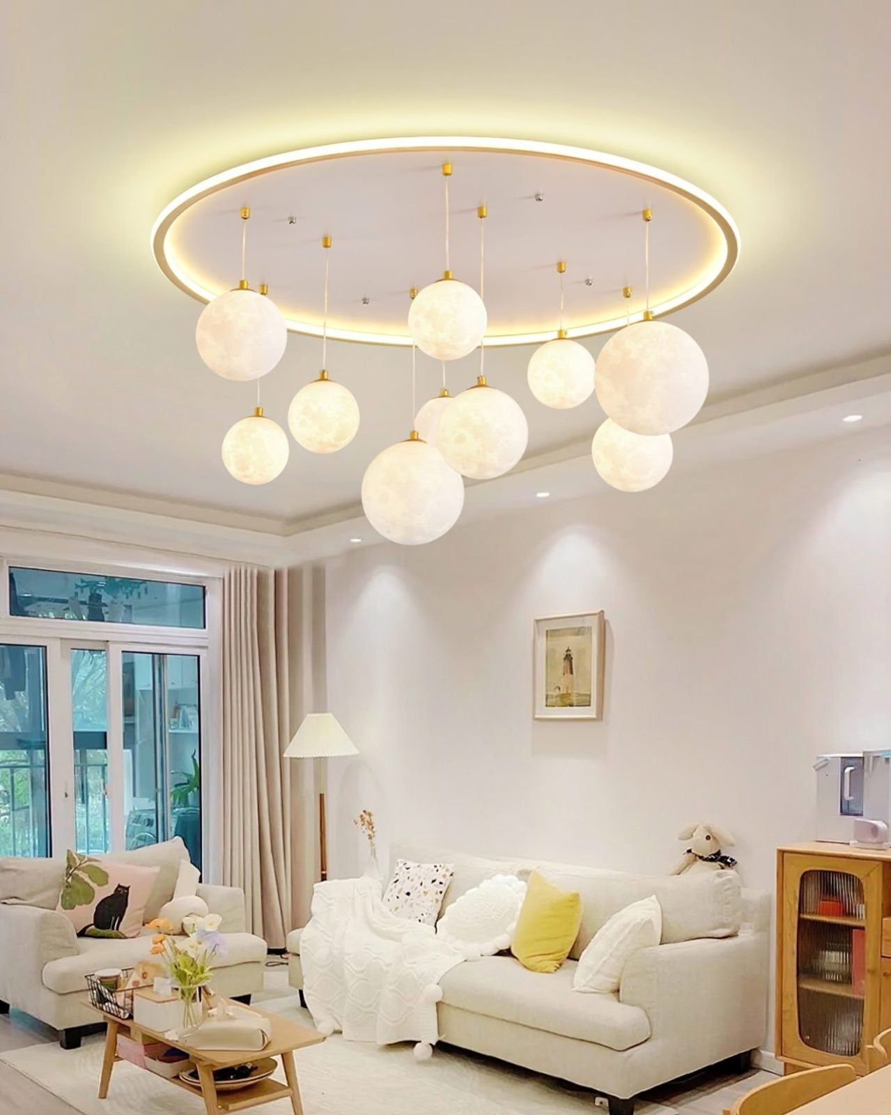 modern-rainbow-planet-integrated-led-ceiling-light-fixture-with-three-color-modes