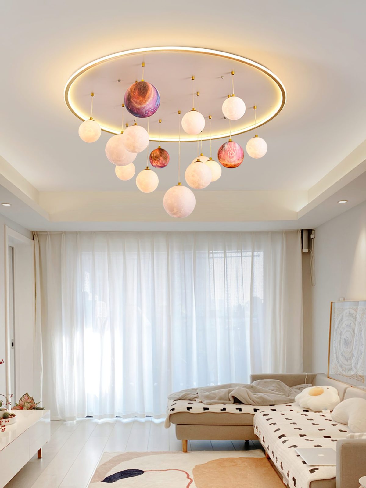 modern-rainbow-planet-integrated-led-ceiling-light-fixture-with-three-color-modes