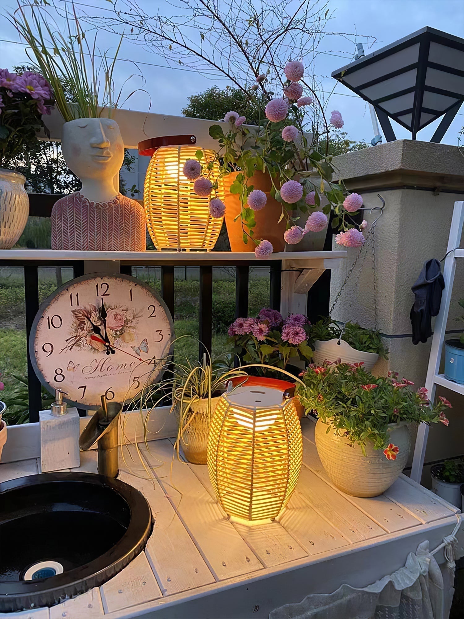 Modern Rechargeable LED Lantern Table Lamp Waterproof Outdoor Portable Task Light
