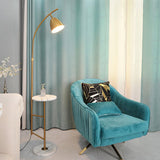 Rani Modern Tall Floor Lamp with Integrated Marble Tray and Metal Frame